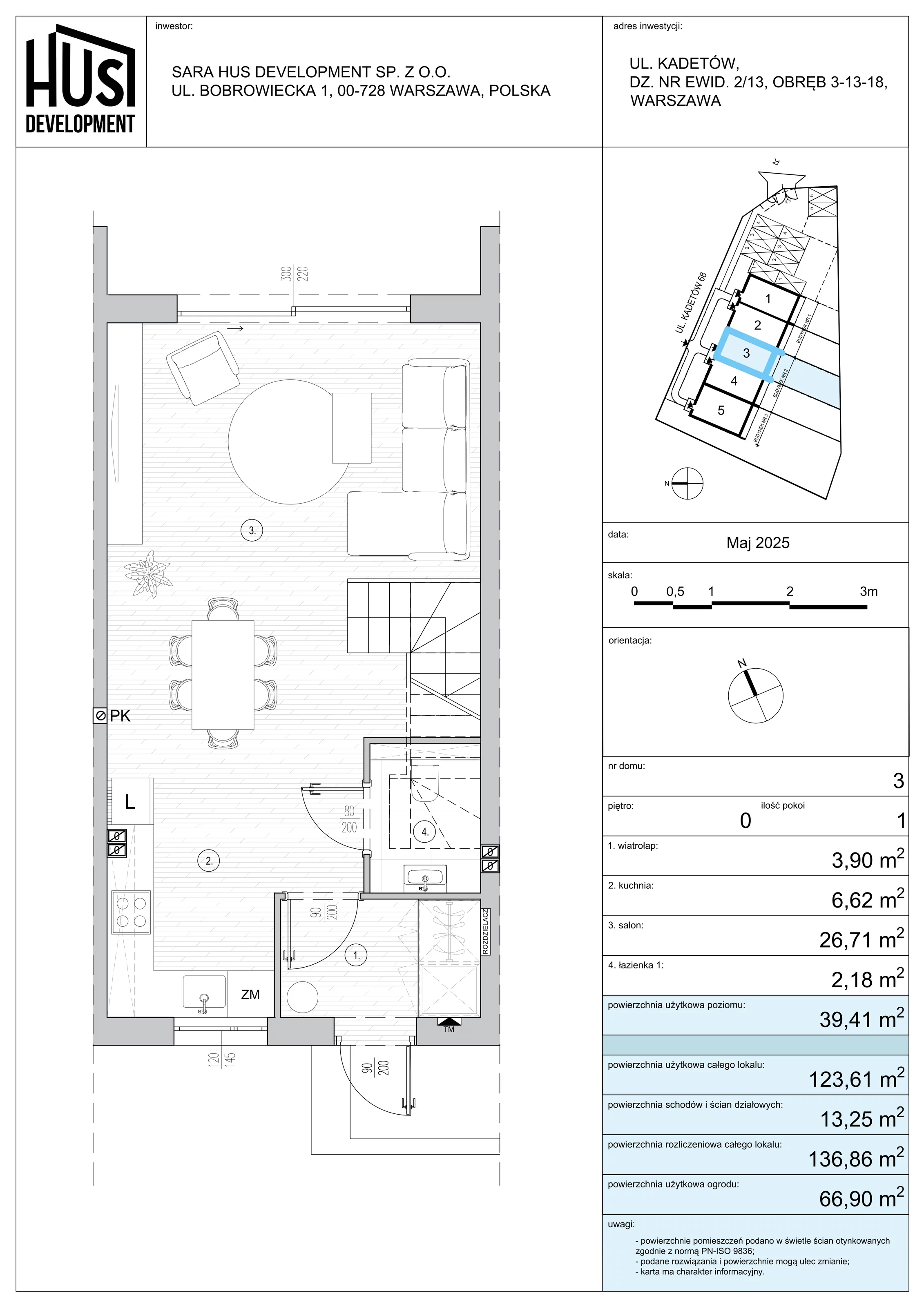 Dom 136,86 m², oferta nr 3, Kadetów Las, Warszawa, Wawer, Las, ul. Kadetów