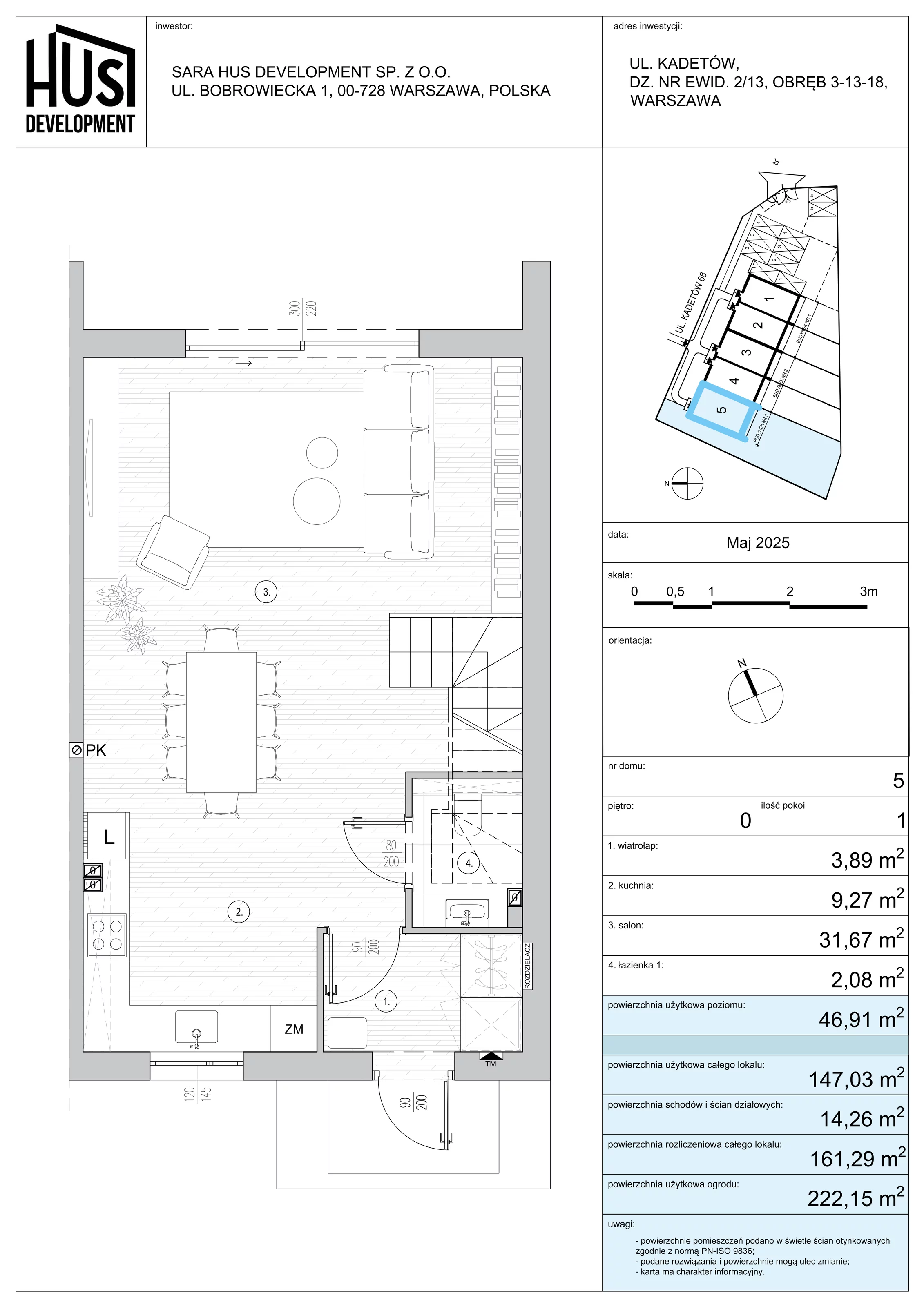 Dom 161,29 m², oferta nr 5, Kadetów Las, Warszawa, Wawer, Las, ul. Kadetów
