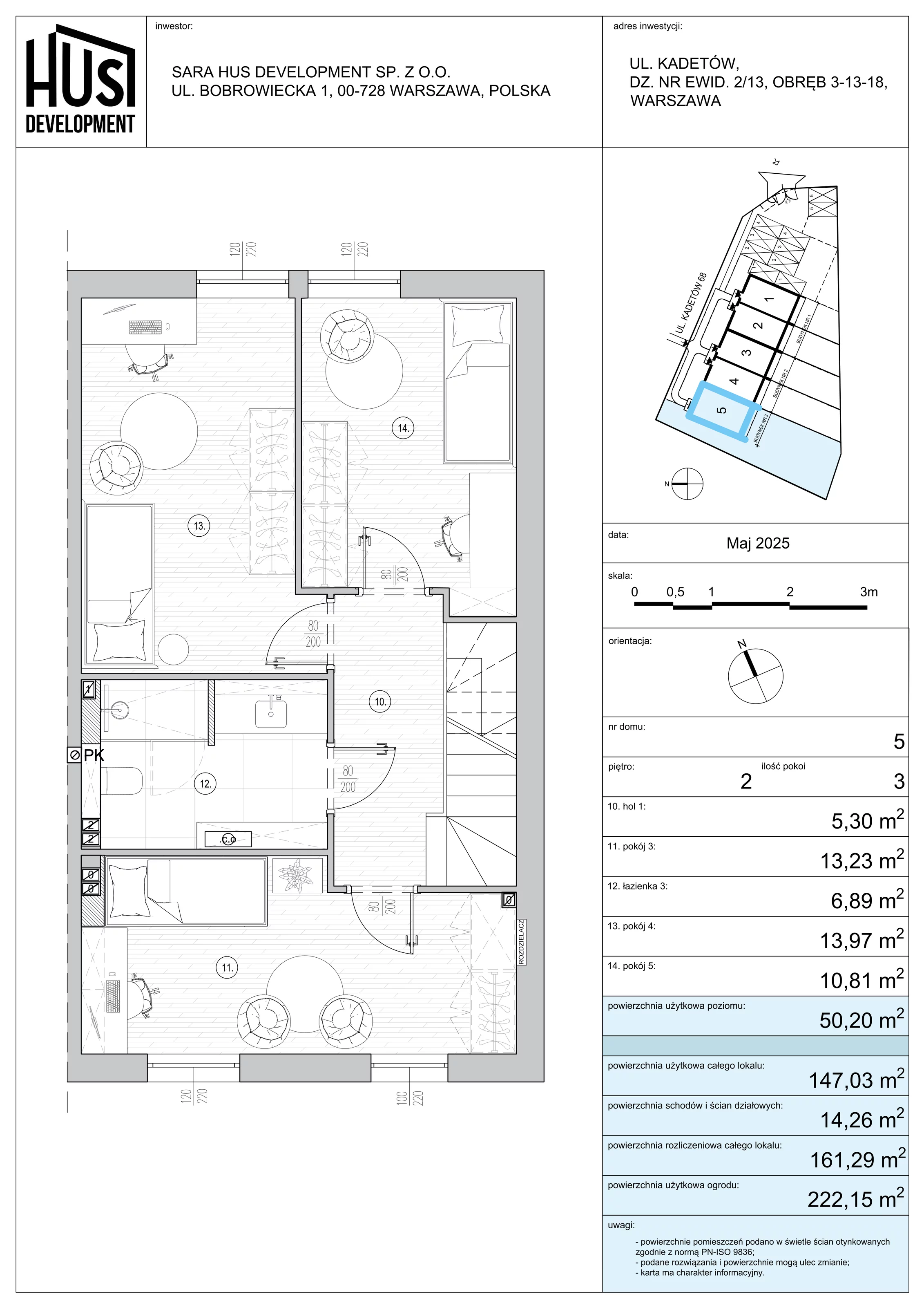 Dom 161,29 m², oferta nr 5, Kadetów Las, Warszawa, Wawer, Las, ul. Kadetów
