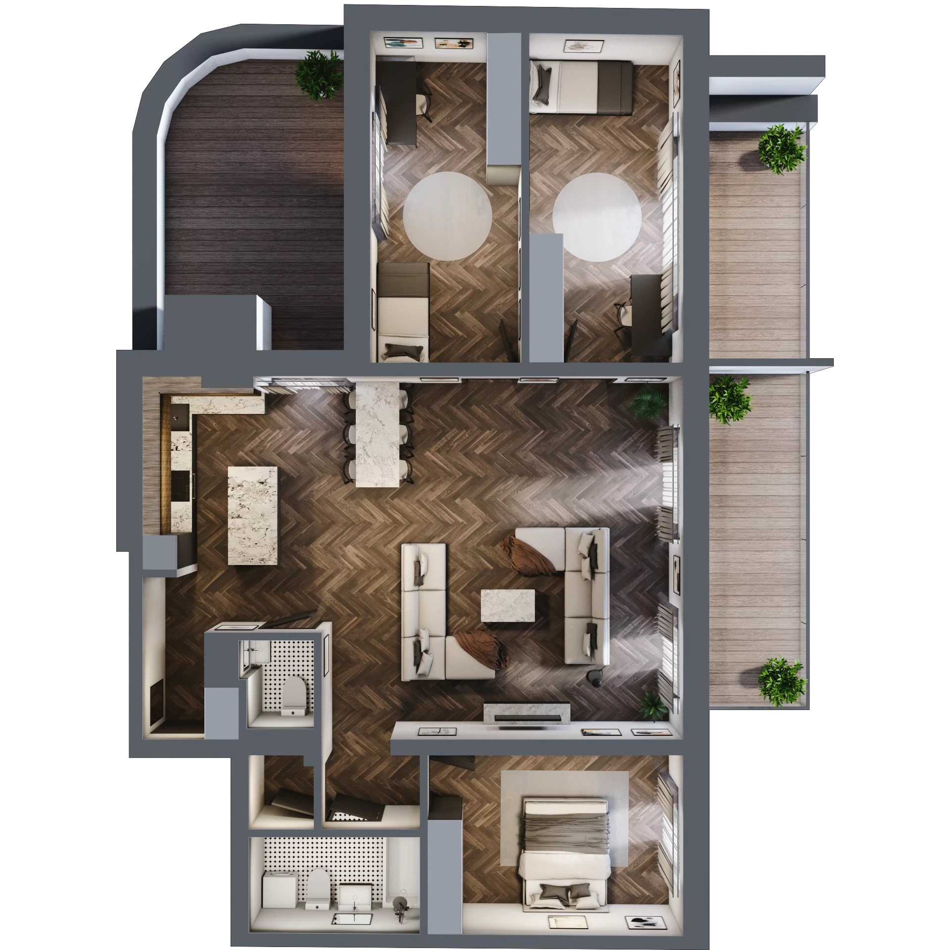 4 pokoje, mieszkanie 114,89 m², piętro 6, oferta nr 43, Unismo, Łódź, Śródmieście, ul. Wierzbowa/Jaracza
