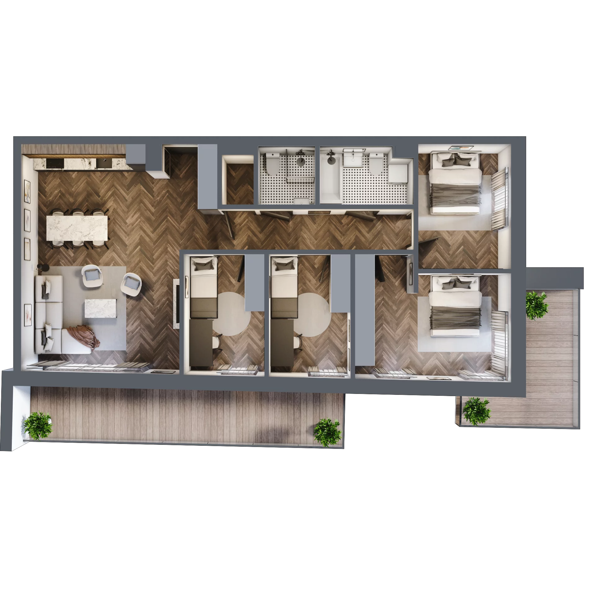 5 pokoi, mieszkanie 101,79 m², piętro 5, oferta nr 34, Unismo, Łódź, Śródmieście, ul. Wierzbowa/Jaracza