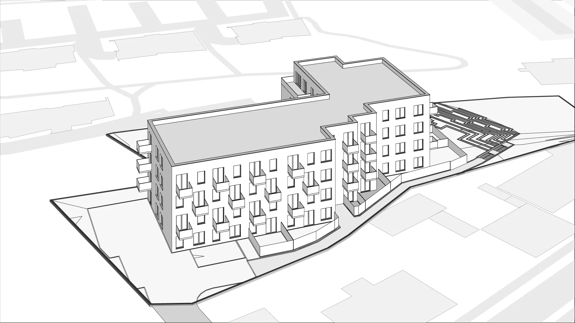 Wirtualna makieta 3D mieszkania 39.2 m², M42