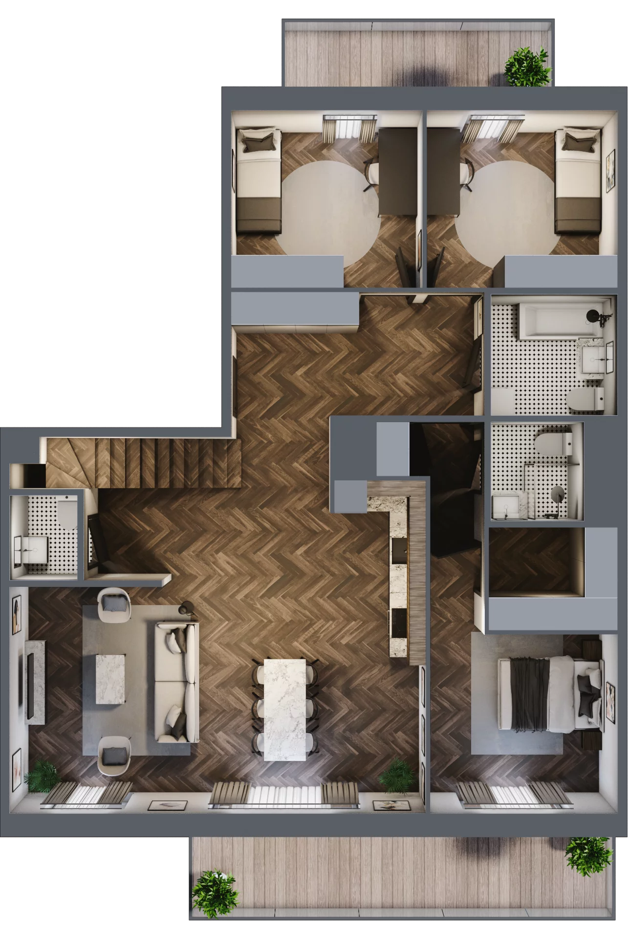 4 pokoje, mieszkanie 106,34 m², piętro 8, oferta nr K2.33, Elzam Tower, Elbląg, ul. Oboźna