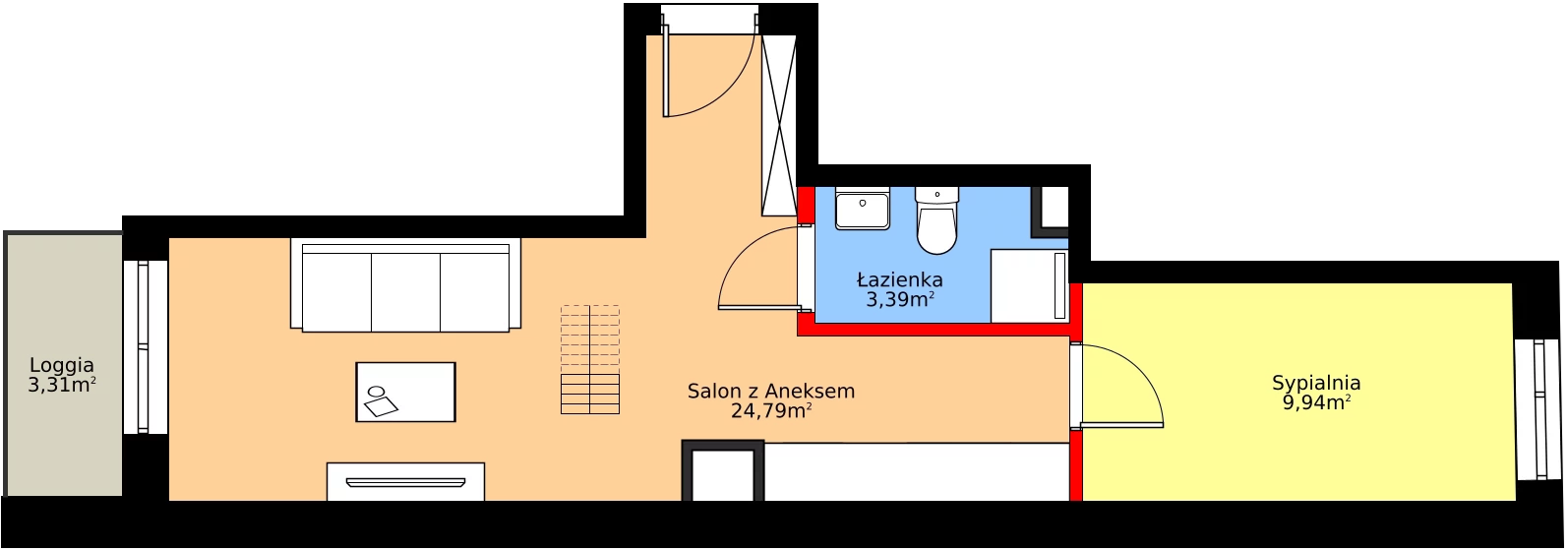 Zalety mieszkania 75.13 m², A26