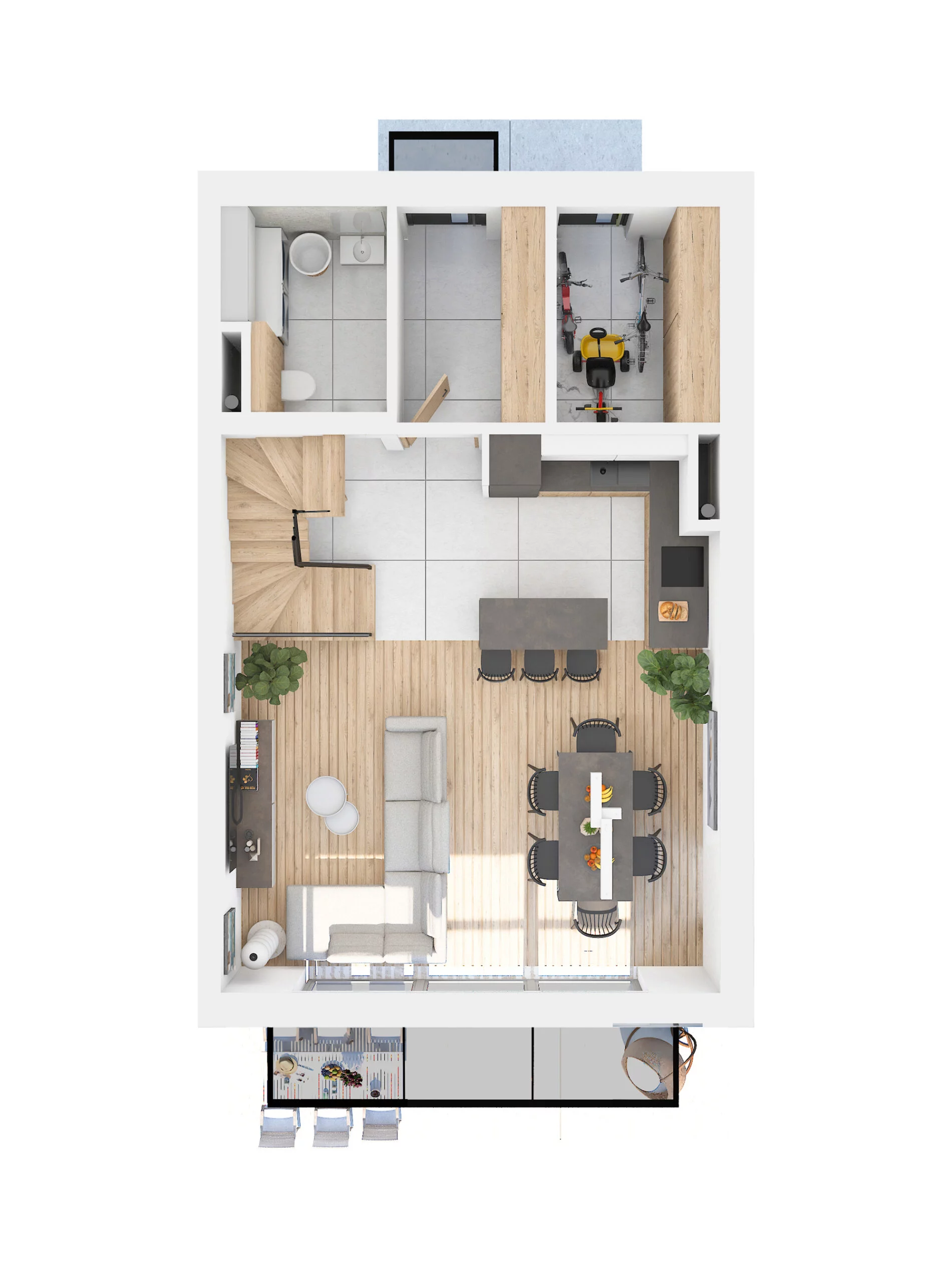 Dom 149,96 m², oferta nr B1, Nadzieja 31, Kraków, Podgórze Duchackie, Osiedle Na Kozłówce, ul. Nadzieja 29/31