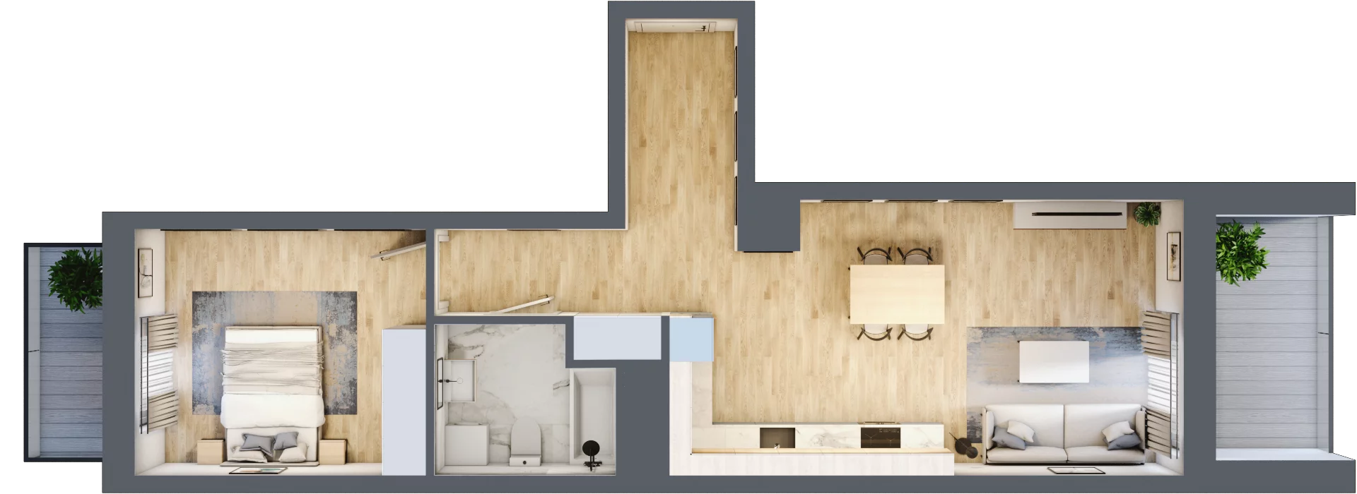2 pokoje, mieszkanie 52,53 m², piętro 5, oferta nr 133, Waterlane Vibe, Łódź, Polesie, Stare Polesie, ul. 28 Pułku Strzelców Kaniowskich 29