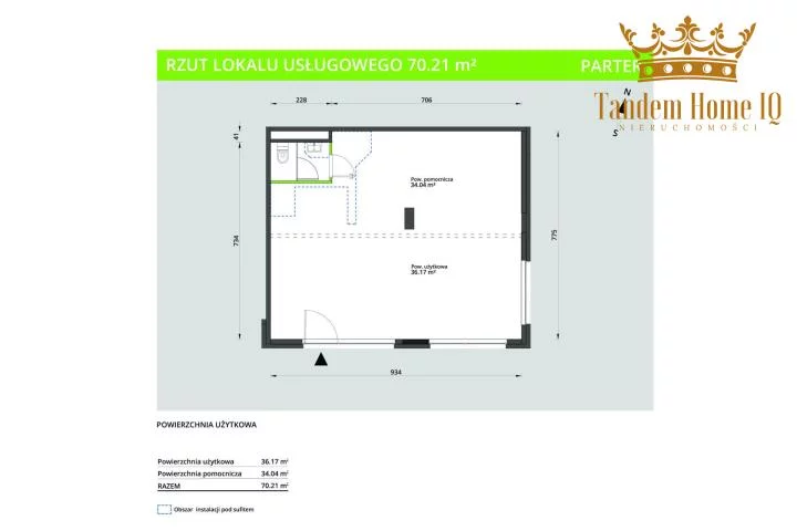 Lokal użytkowy 70,21 m², oferta nr , 797, Warszawa, Praga Południe, Praga Południe