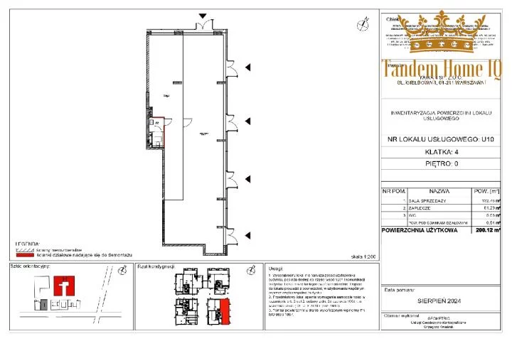Lokal użytkowy 200,00 m², oferta nr , 948, Warszawa, Praga Południe, Praga Południe