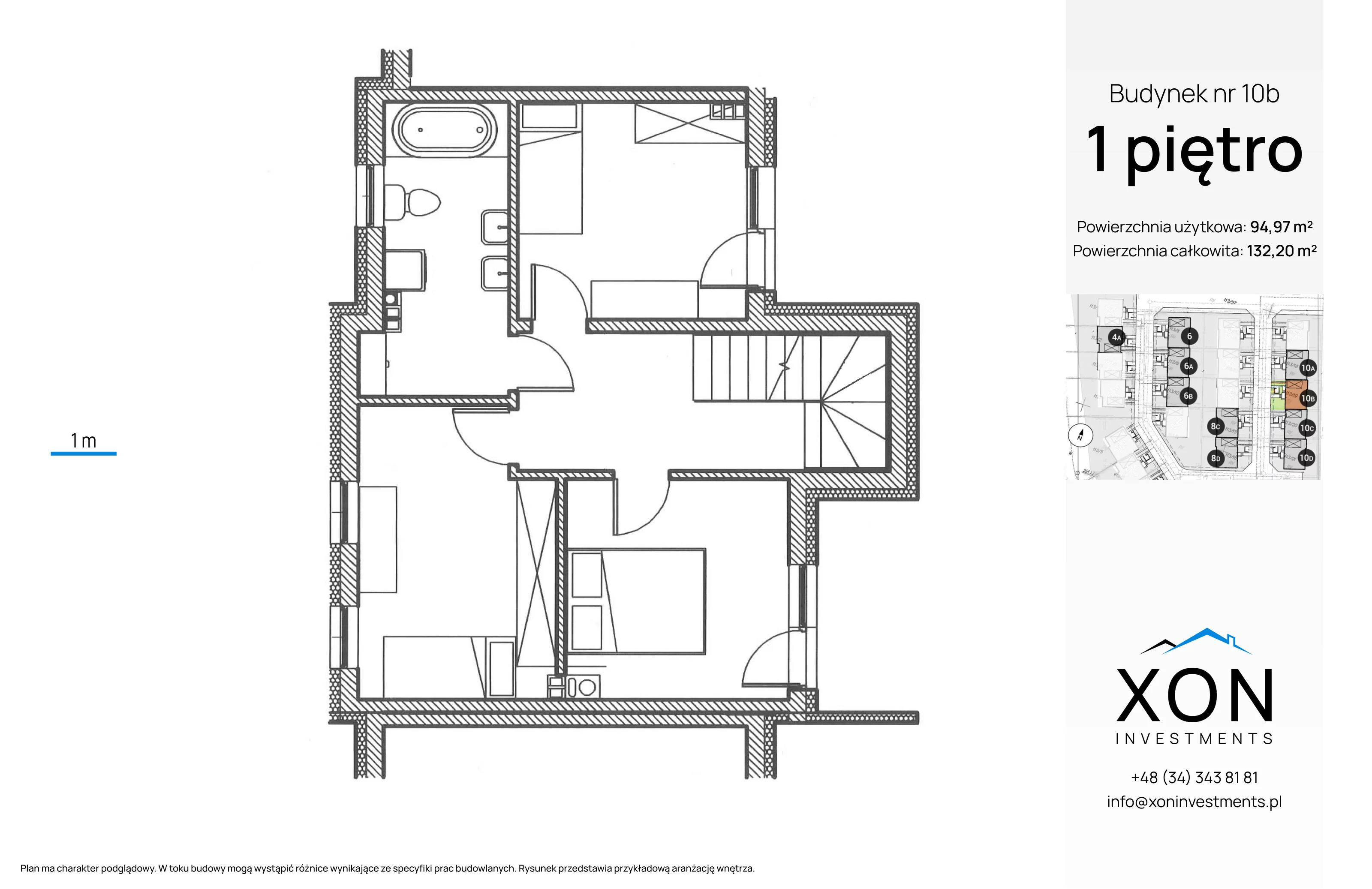 Dom 94,97 m², oferta nr 10B, Szeregówki Międzyosiedlowa, Warszawa, Wawer, Sadul, ul. Międzyosiedlowa