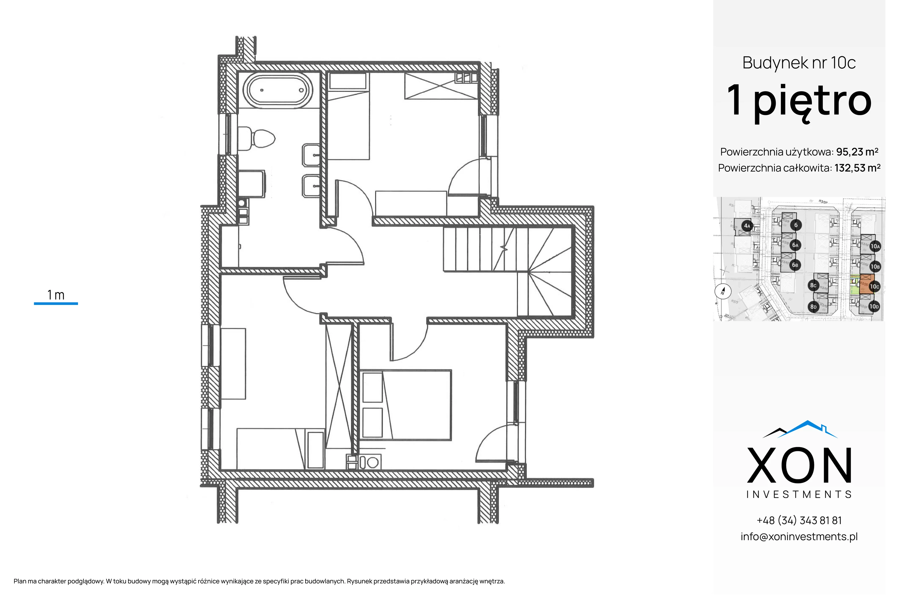Dom 95,23 m², oferta nr 10C, Szeregówki Międzyosiedlowa, Warszawa, Wawer, Sadul, ul. Międzyosiedlowa
