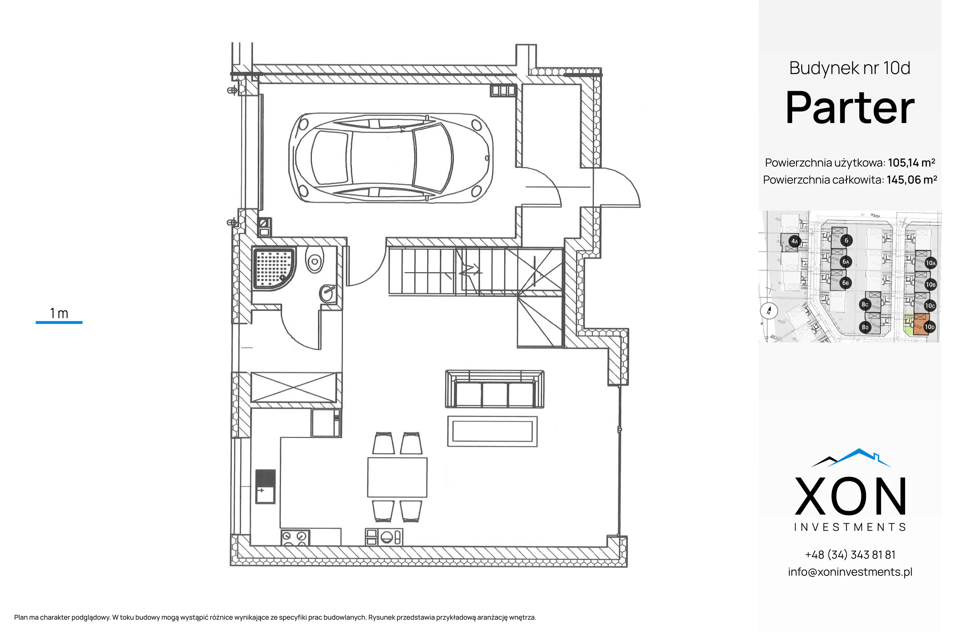 Dom 105,14 m², oferta nr 10D, Szeregówki Międzyosiedlowa, Warszawa, Wawer, Sadul, ul. Międzyosiedlowa