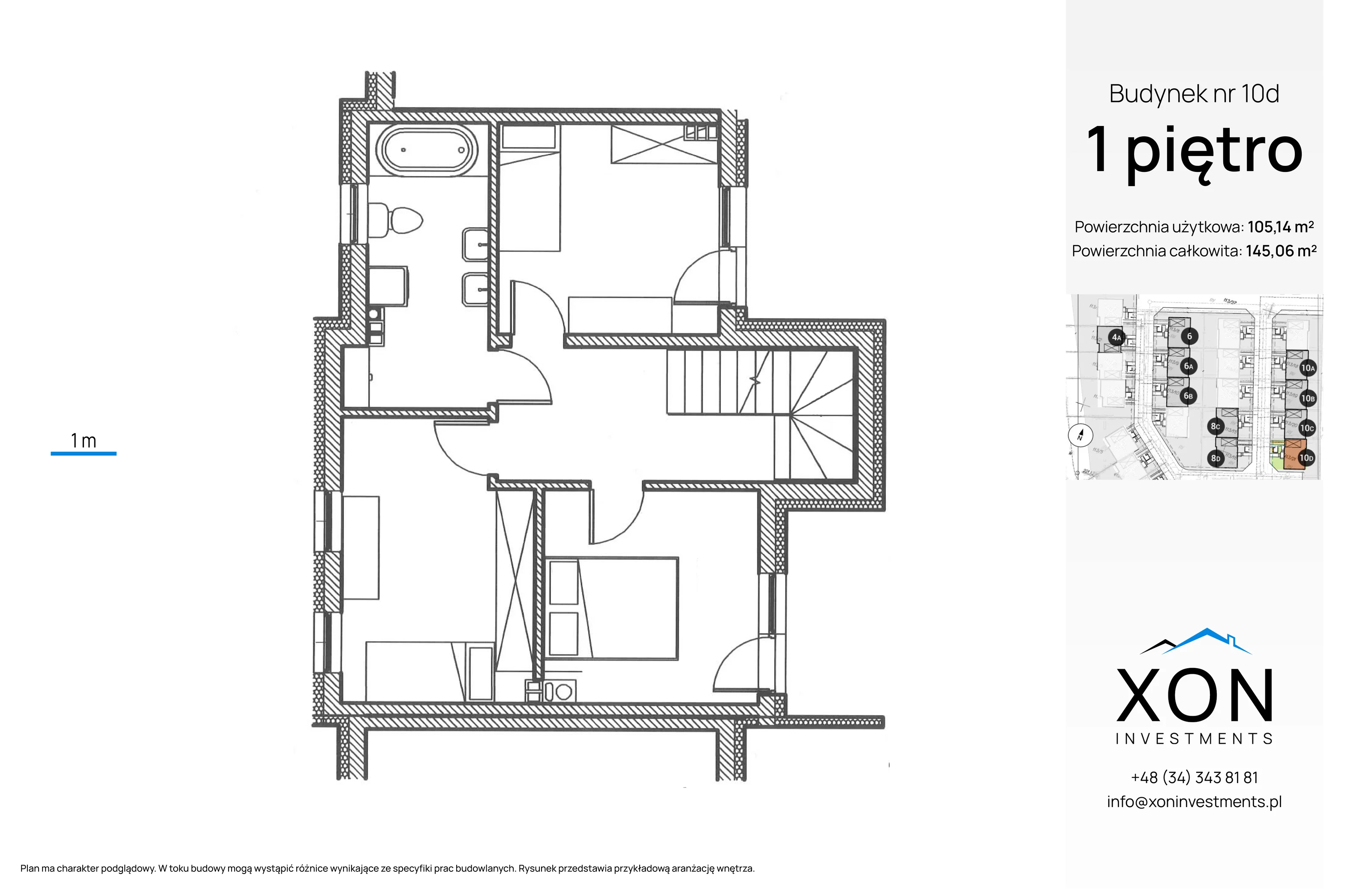 Dom 105,14 m², oferta nr 10D, Szeregówki Międzyosiedlowa, Warszawa, Wawer, Sadul, ul. Międzyosiedlowa