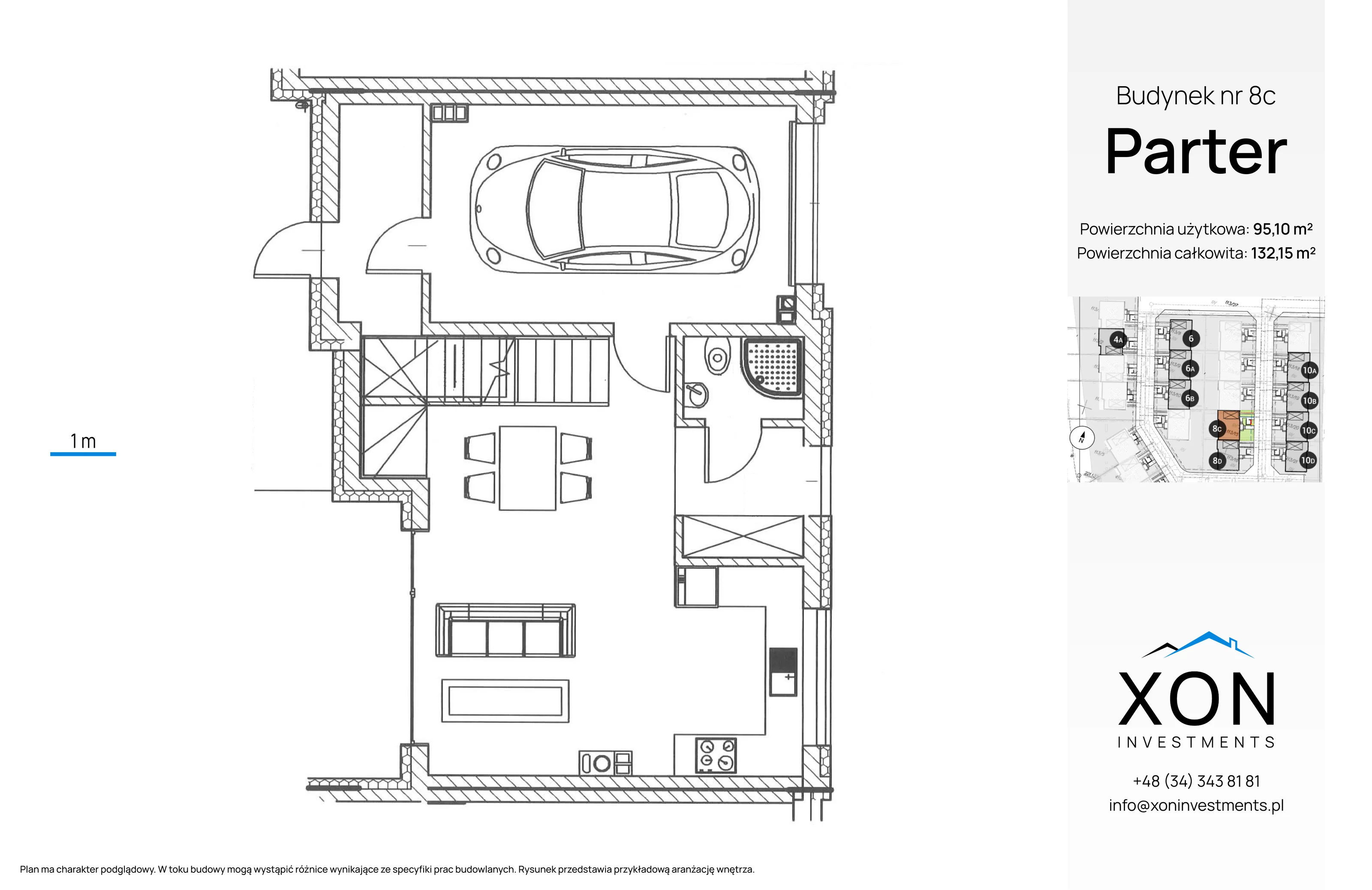 Dom 95,10 m², oferta nr 8C, Szeregówki Międzyosiedlowa, Warszawa, Wawer, Sadul, ul. Międzyosiedlowa