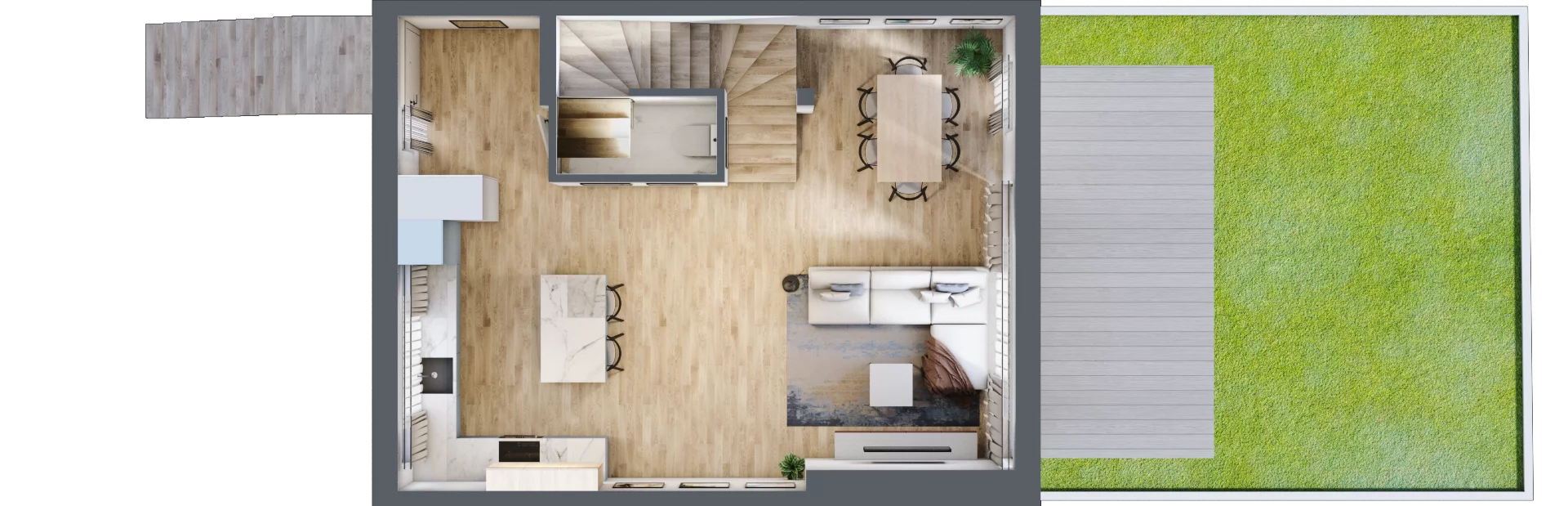 Dom 151,33 m², oferta nr A2, Osiedle Willa Park Cietrzewia, Warszawa, Włochy, Stare Włochy, ul. Kleszczowa 25