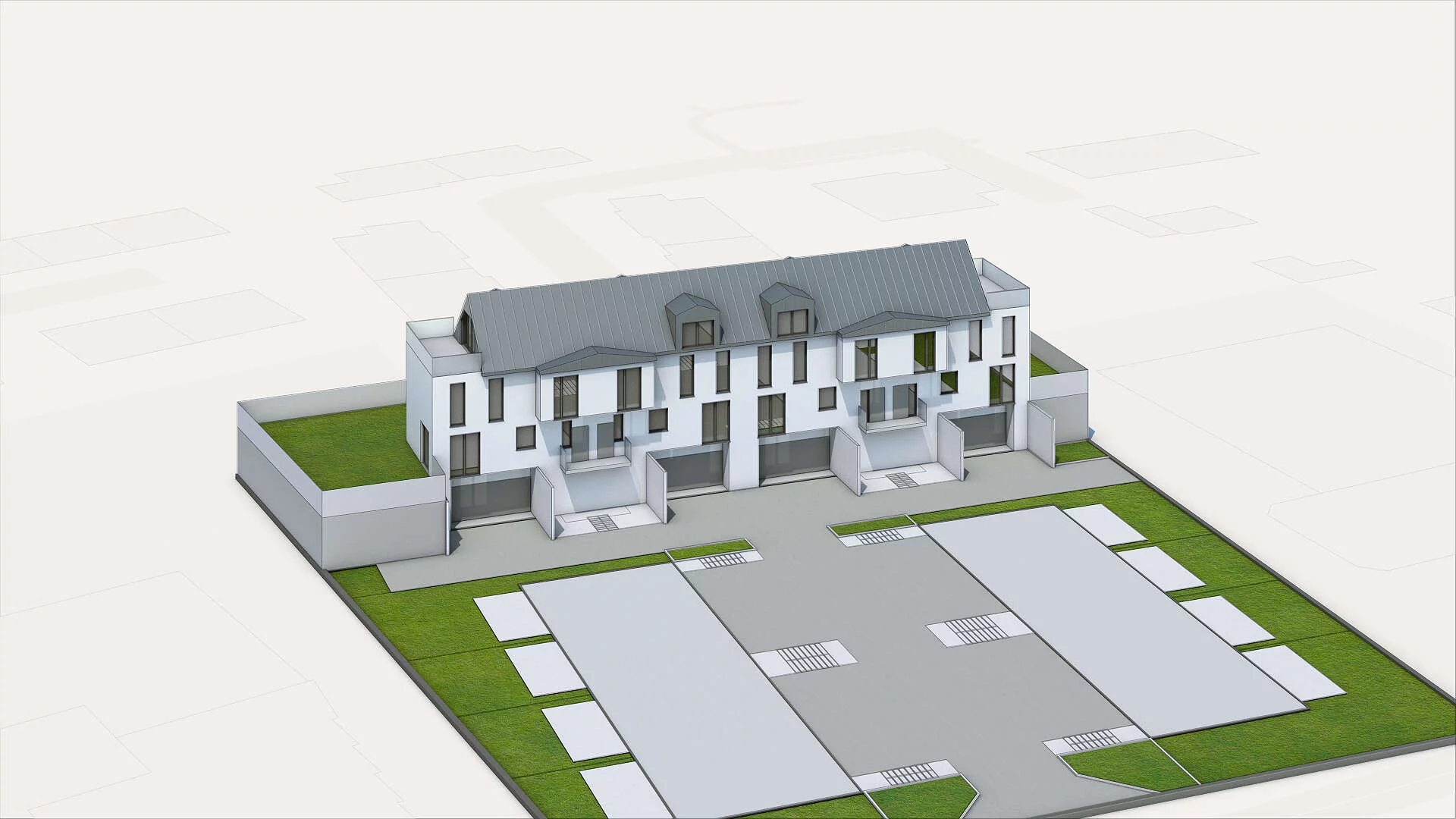 Wirtualna makieta 3D domu 182.53 m², F2