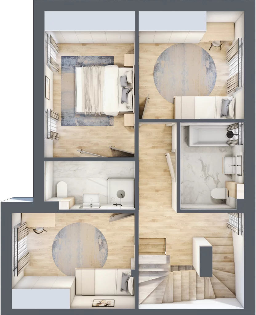 Dom 182,53 m², oferta nr F2, Osiedle Willa Park Cietrzewia, Warszawa, Włochy, Stare Włochy, ul. Kleszczowa 25