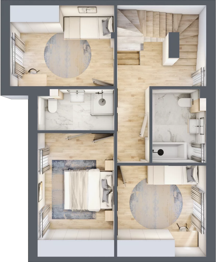 Dom 196,19 m², oferta nr F1, Osiedle Willa Park Cietrzewia, Warszawa, Włochy, Stare Włochy, ul. Kleszczowa 25