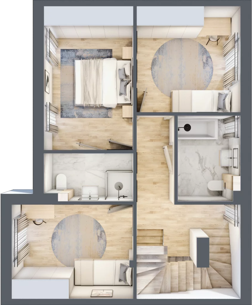 Dom 196,19 m², oferta nr C2, Osiedle Willa Park Cietrzewia, Warszawa, Włochy, Stare Włochy, ul. Kleszczowa 25