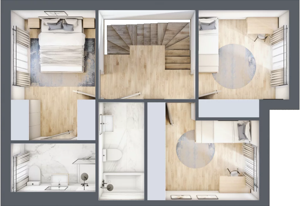Dom 151,41 m², oferta nr E2, Osiedle Willa Park Cietrzewia, Warszawa, Włochy, Stare Włochy, ul. Kleszczowa 25