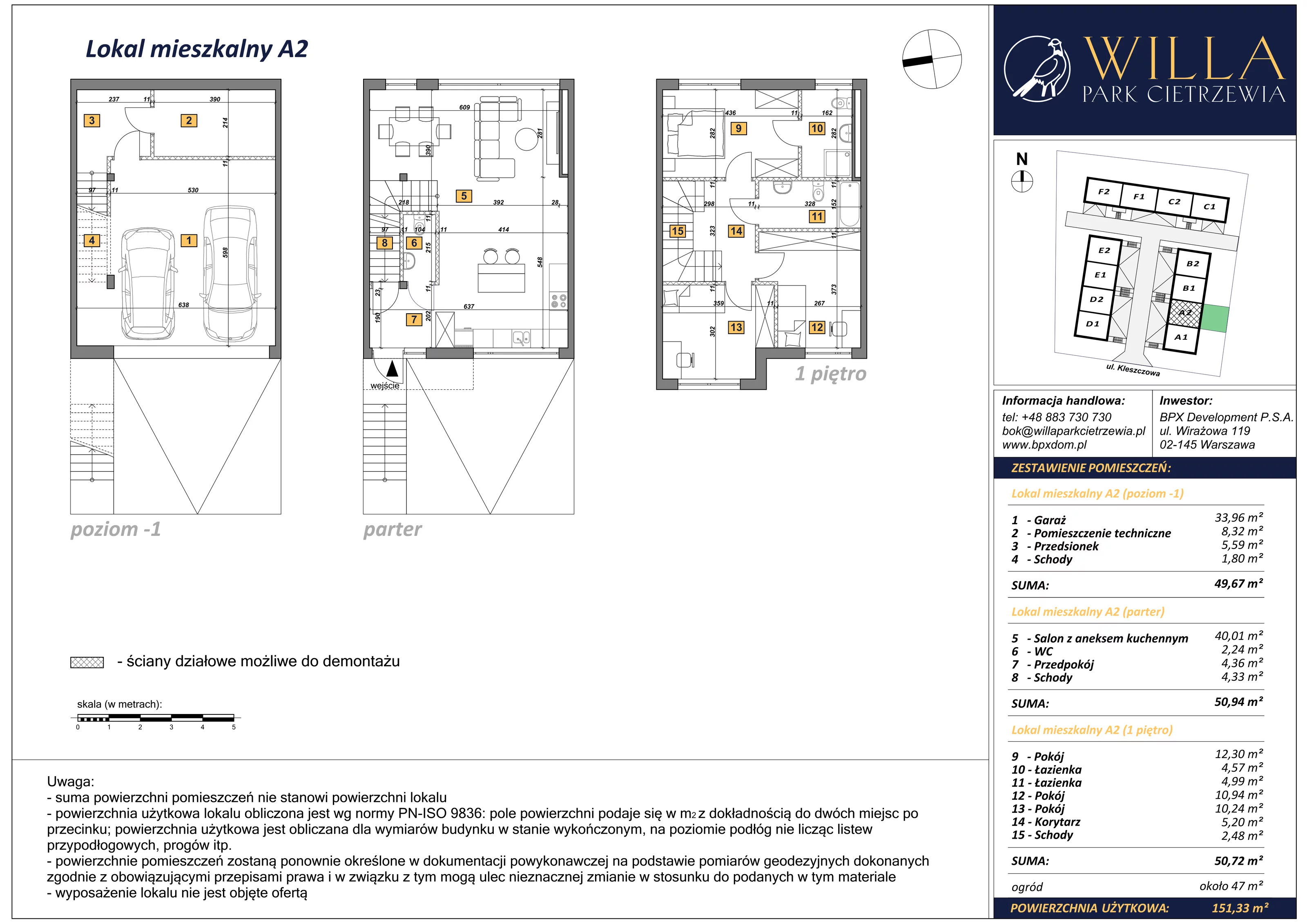 Dom 151,33 m², oferta nr A2, Osiedle Willa Park Cietrzewia, Warszawa, Włochy, Stare Włochy, ul. Kleszczowa 25