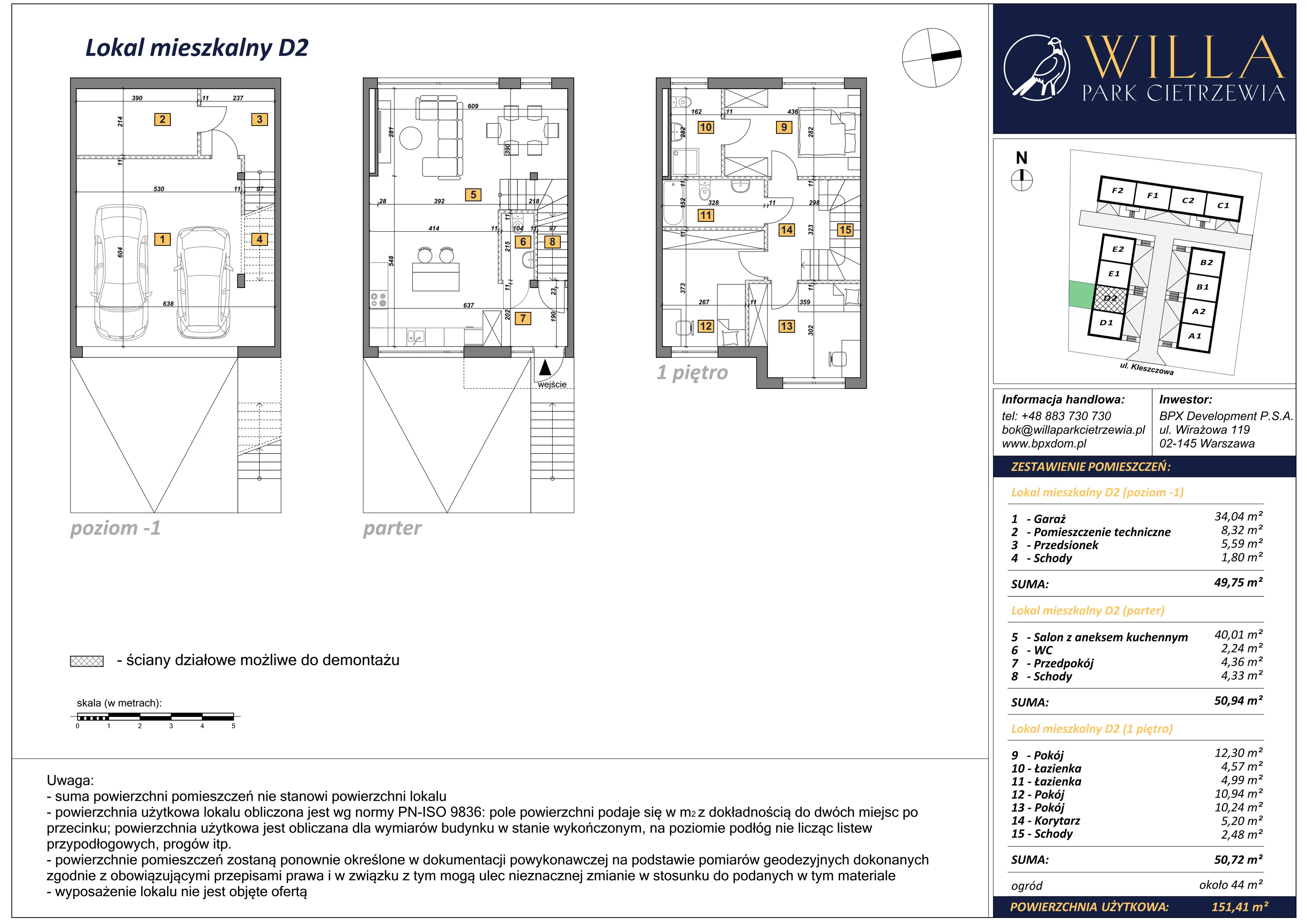 Dom 151,41 m², oferta nr D2, Osiedle Willa Park Cietrzewia, Warszawa, Włochy, Stare Włochy, ul. Kleszczowa 25
