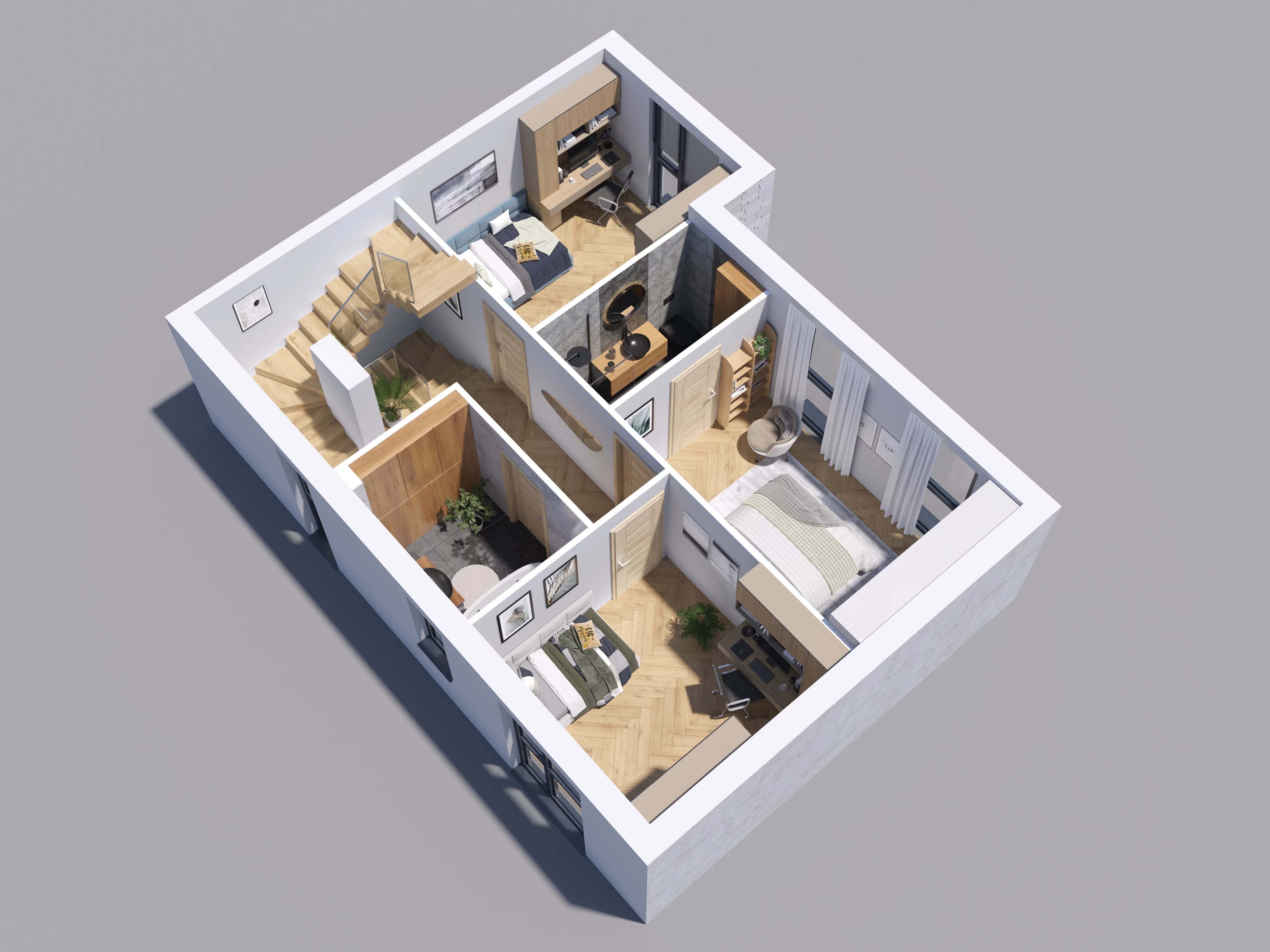 Dom 196,19 m², oferta nr C2, Osiedle Willa Park Cietrzewia, Warszawa, Włochy, Stare Włochy, ul. Kleszczowa 25