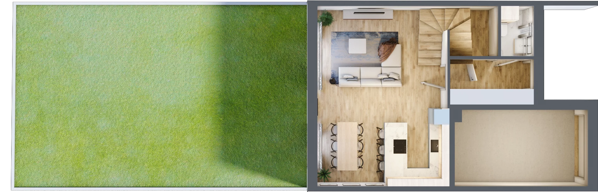 Dom 122,95 m², oferta nr B1, Riverside Eco Home, Parzniew, ul. Główna 27