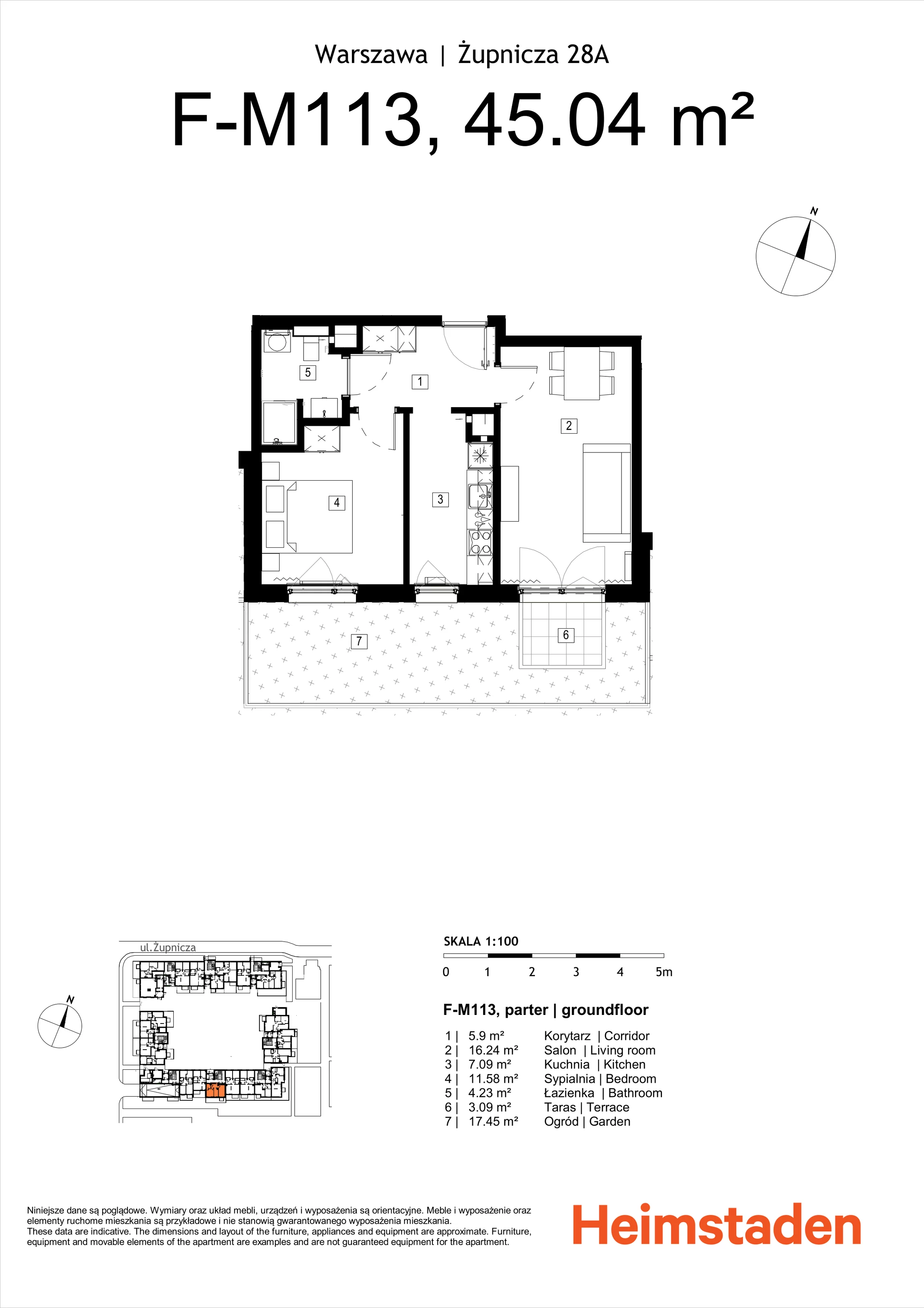 2 pokoje, mieszkanie 44,65 m², piętro 4, oferta nr M148, Żupnicza 28, Warszawa, Praga Południe, Kamionek, ul. Żupnicza 28A