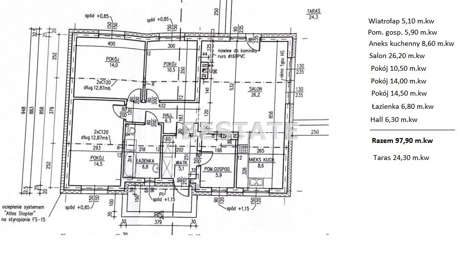Dom 97,90 m², oferta nr , BESP-DS-12886-92, Pabianice