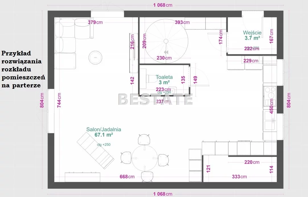 Dom 83,00 m², oferta nr , BESP-DS-13307-12, Pabianice, Piękna
