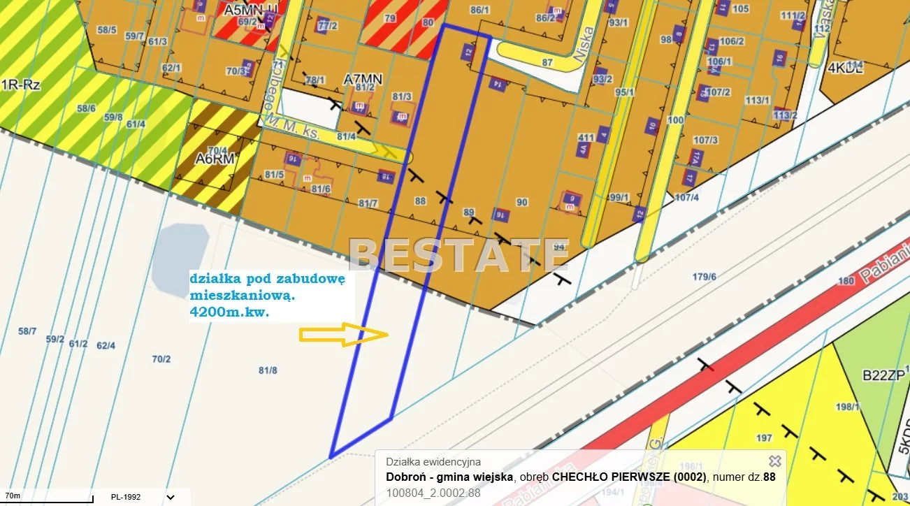 Działka 4 200,00 m², oferta nr , BESP-GS-14948-3, Dobroń