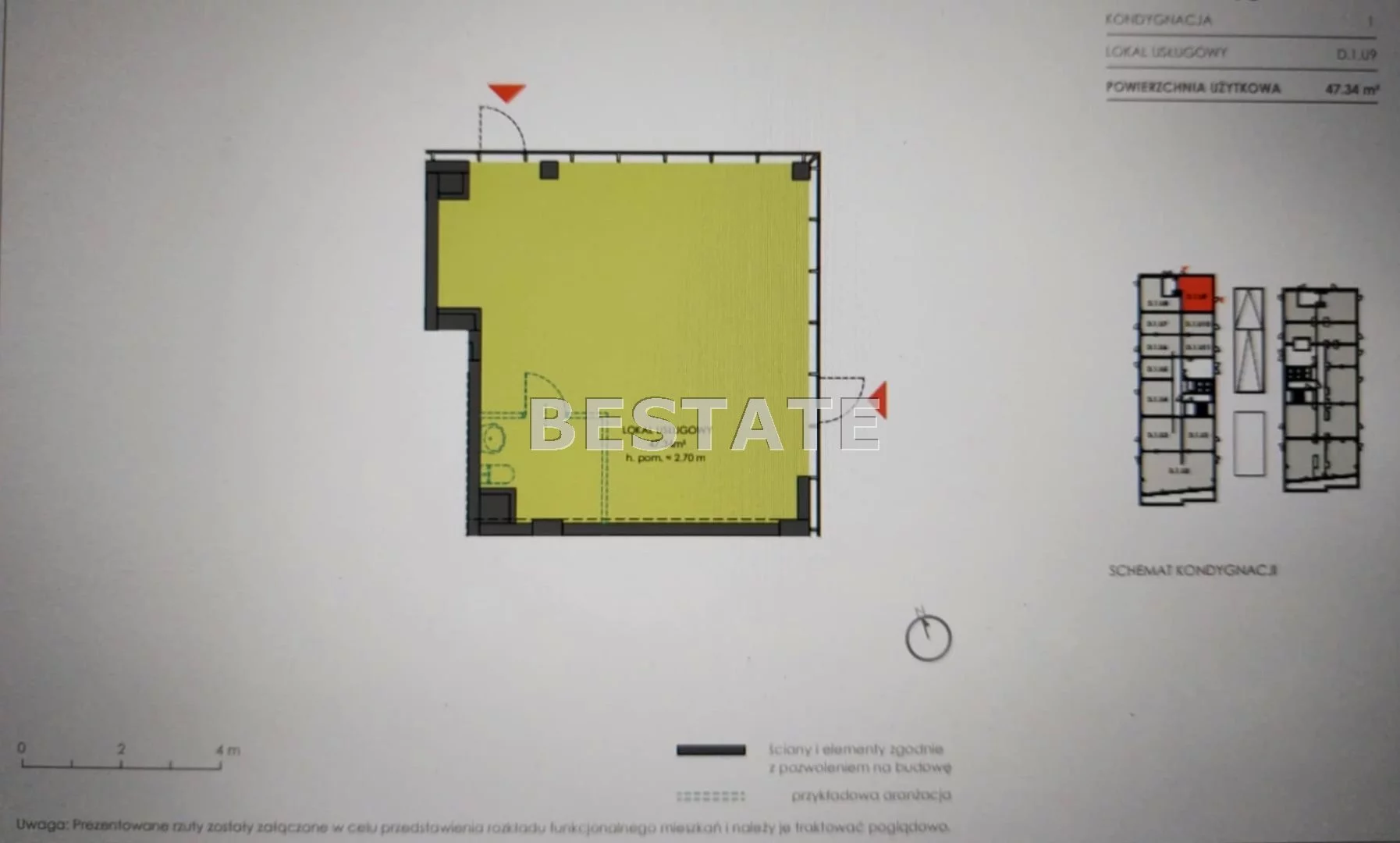 Lokal użytkowy 47,34 m², oferta nr , BESW-LS-14756, Wrocław, Biskupin-Sępolno-Dąbie-Bartoszowice, Śródmieście