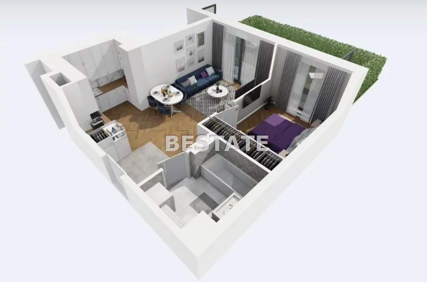 2 pokoje, mieszkanie 43,07 m², parter, oferta nr , BESP-MS-14334-5, Łódź, Widzew, Widzew
