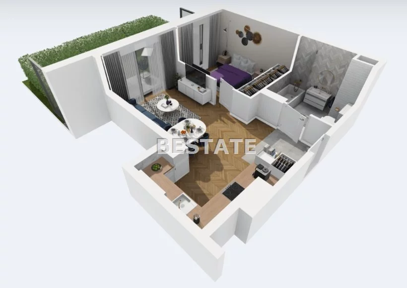 2 pokoje, mieszkanie 43,07 m², parter, oferta nr , BESP-MS-14334-5, Łódź, Widzew, Widzew