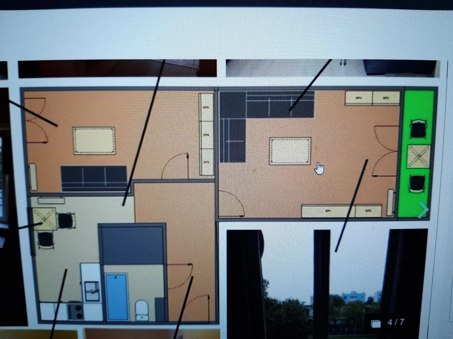 2 pokoje, mieszkanie 46,00 m², piętro 2, oferta nr , BESK-MW-15063, Kraków, Mistrzejowice, Nowa Huta, os. Centrum A