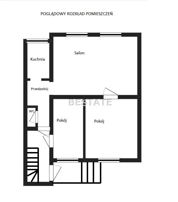 3 pokoje, mieszkanie 68,87 m², parter, oferta nr , BESP-MS-14440-6, Pabianice