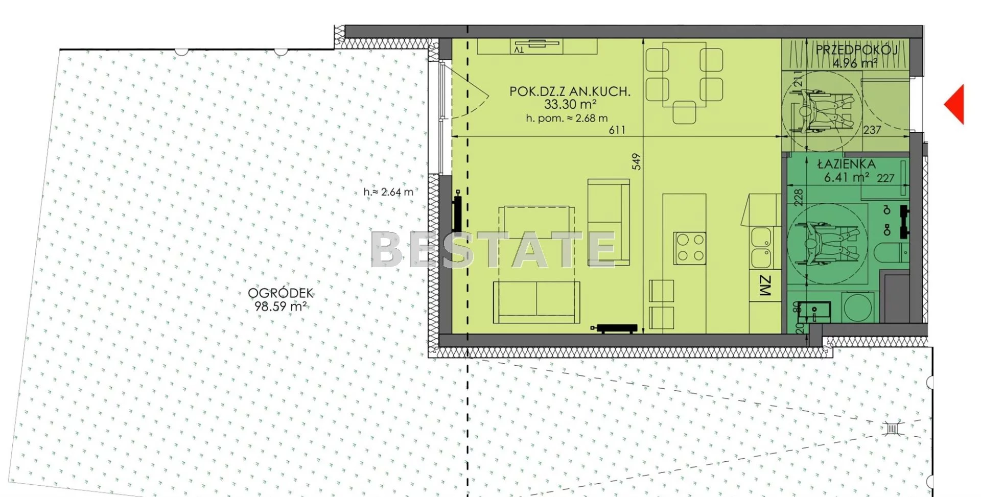 4 pokoje, apartament 81,07 m², piętro 6, oferta nr , BESW-MS-14779, Wrocław, Fabryczna