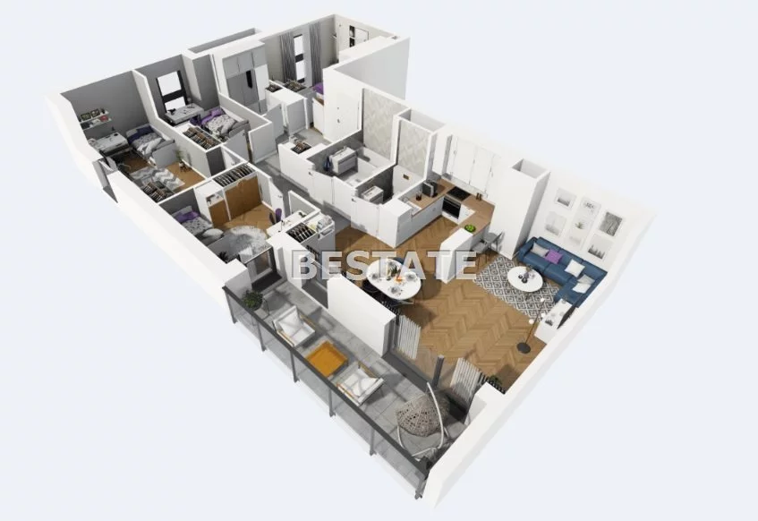 5 pokoi, mieszkanie 95,78 m², piętro 10, oferta nr , BESP-MS-14697-5, Łódź, Widzew, Widzew