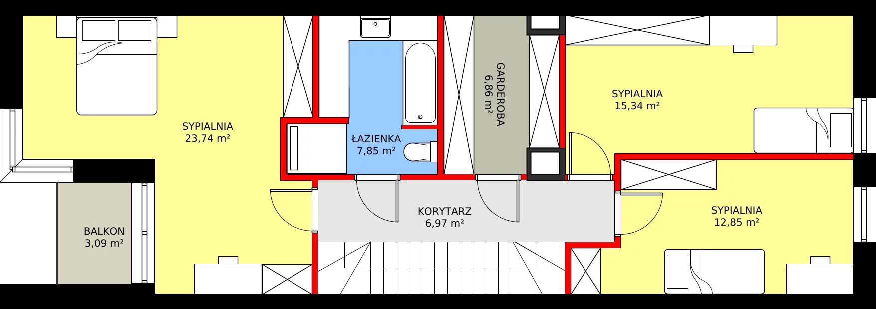 Dom 149,32 m², oferta nr B, Tarasy Sibeliusa, Wrocław, Jagodno, Krzyki, ul. Sibeliusa