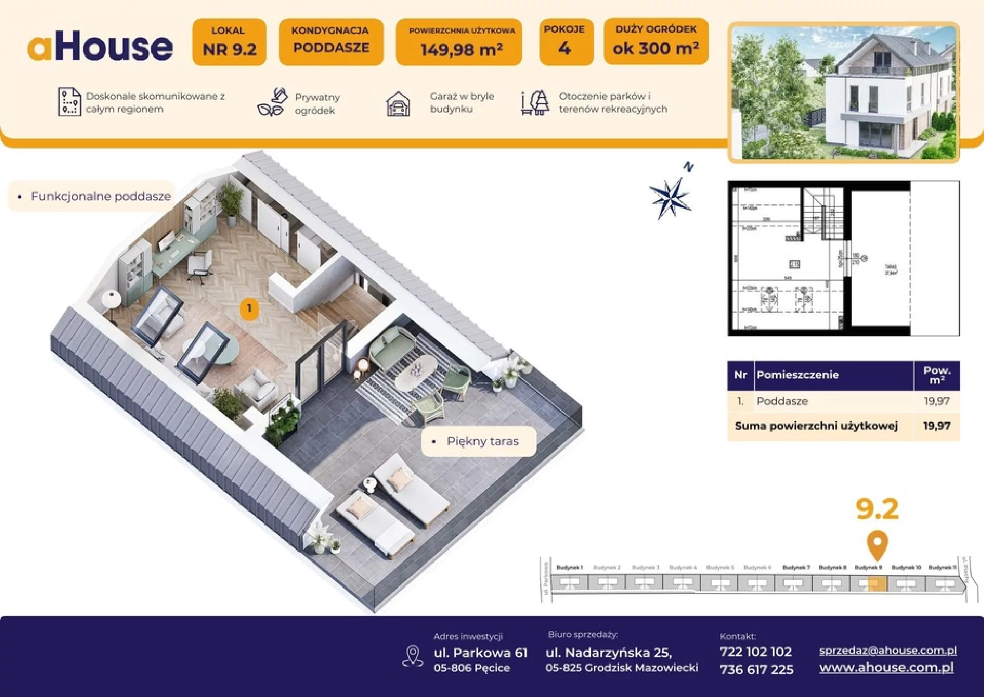 Dom 149,98 m², oferta nr B9/2, Pęcice, Pęcice, ul. Parkowa 61
