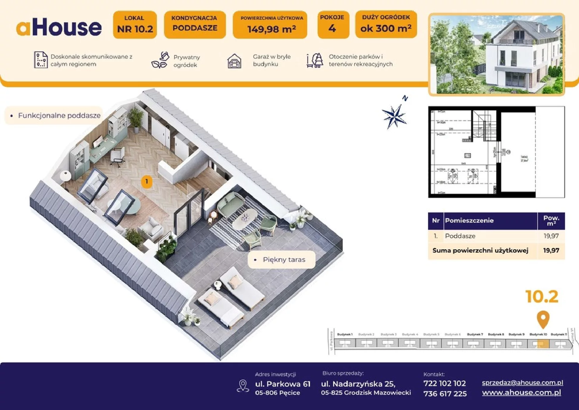 Dom 149,98 m², oferta nr B10/2, Pęcice, Pęcice, ul. Parkowa 61
