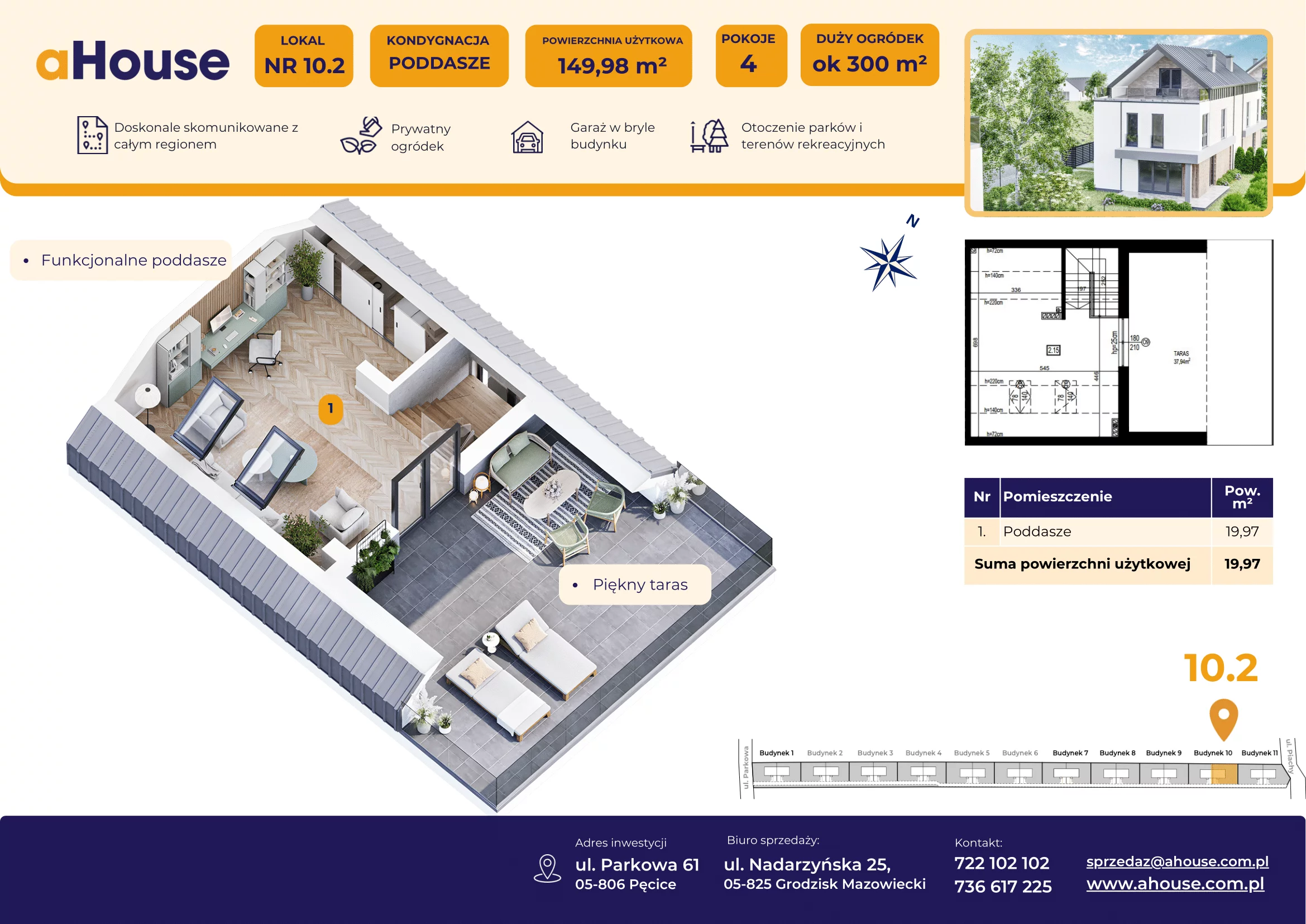 Dom 149,98 m², oferta nr B10/2, Pęcice, Pęcice, ul. Parkowa 61