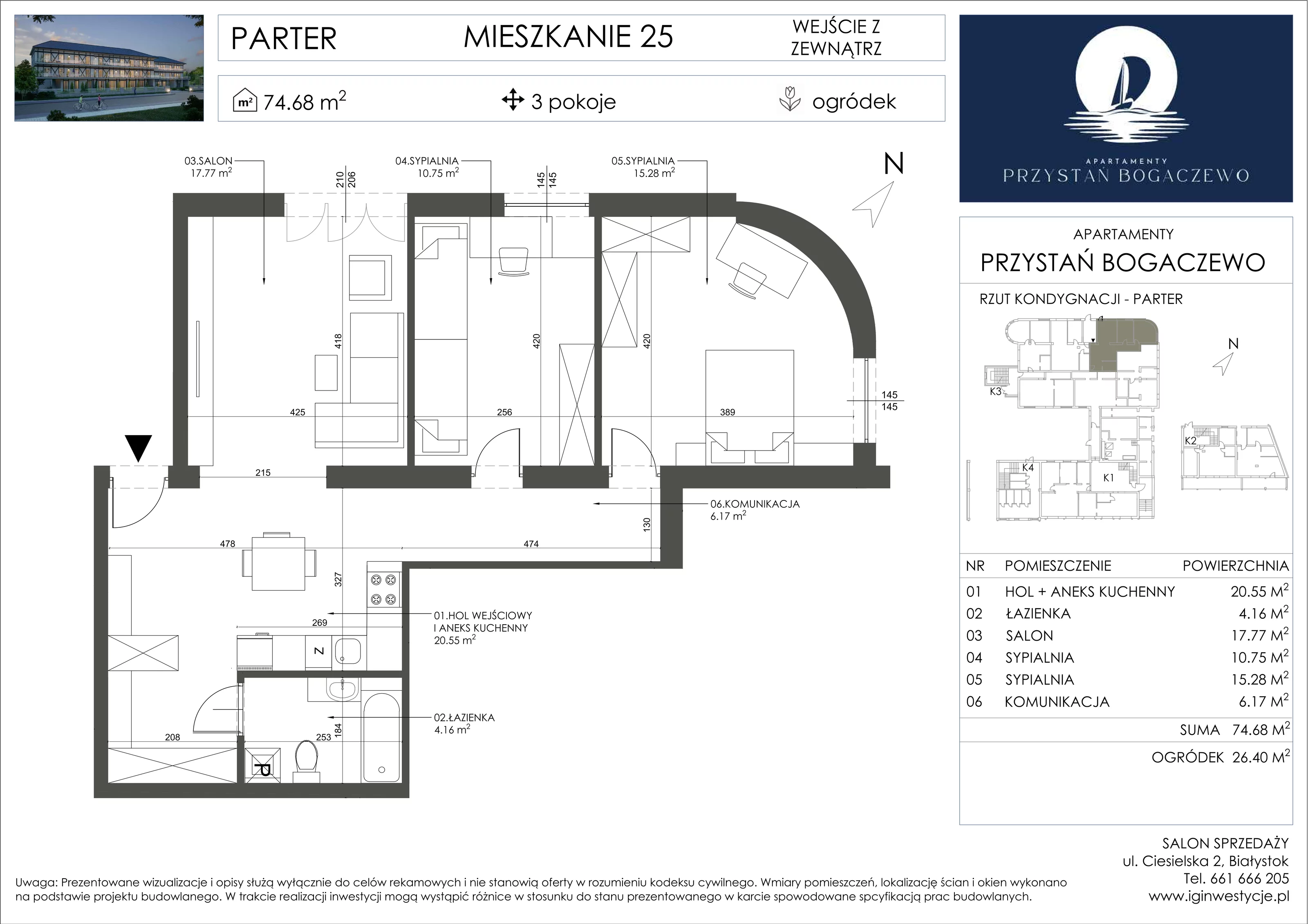 3 pokoje, apartament 74,68 m², parter, oferta nr 25, Przystań Bogaczewo, Bogaczewo, ul. Bogaczewo 33a