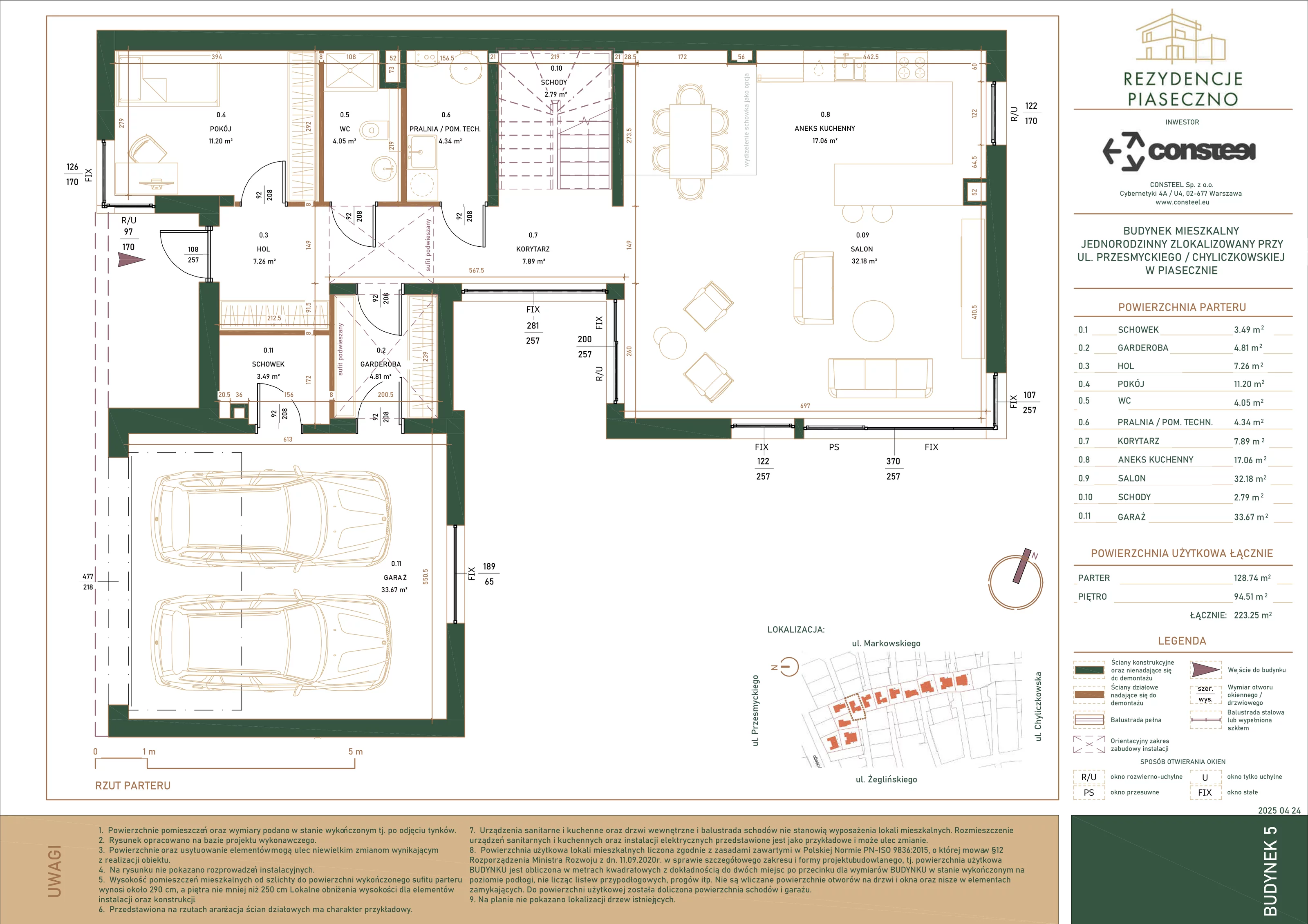 Dom 223,25 m², oferta nr 5, Rezydencje Piaseczno, Piaseczno, ul. Markowskiego/ Żeglińskiego 