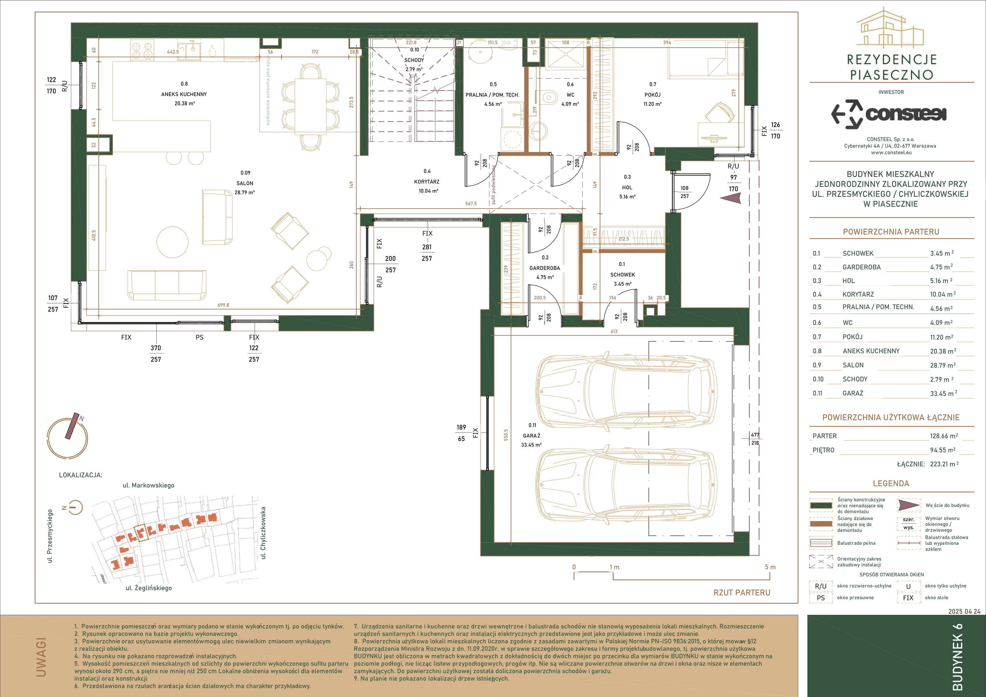 Dom 223,21 m², oferta nr 6, Rezydencje Piaseczno, Piaseczno, ul. Markowskiego/ Żeglińskiego 