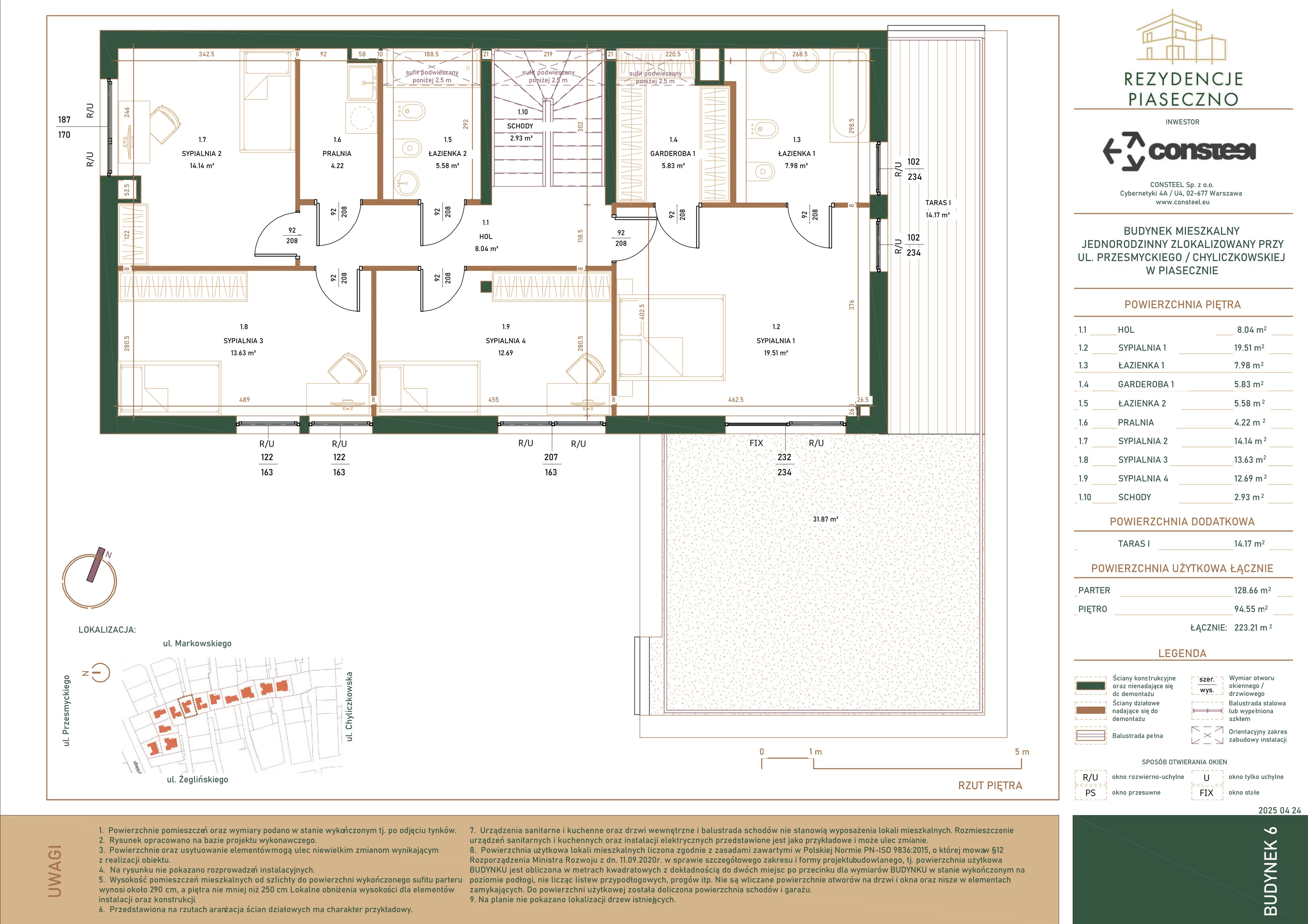 Dom 223,21 m², oferta nr 6, Rezydencje Piaseczno, Piaseczno, ul. Markowskiego/ Żeglińskiego 