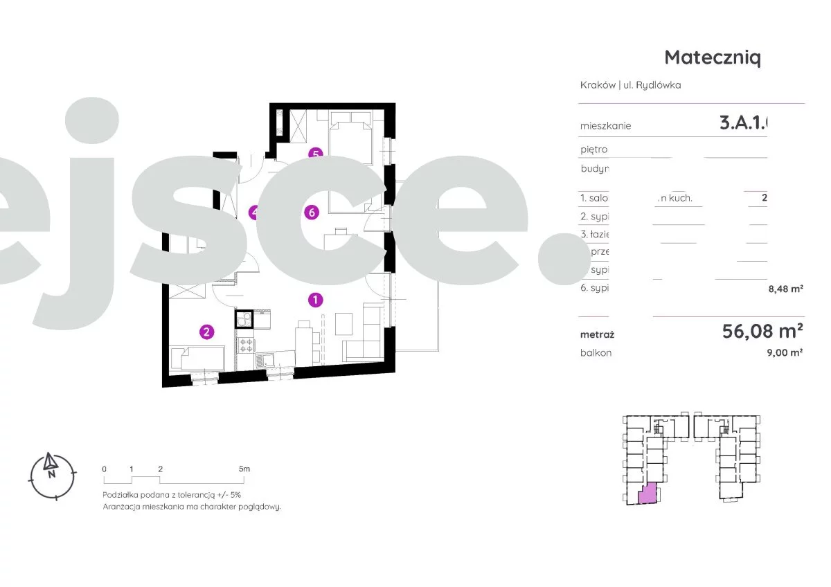 Apartamenty 3.A.1.06-158 Kraków Podgórze Rydlówka