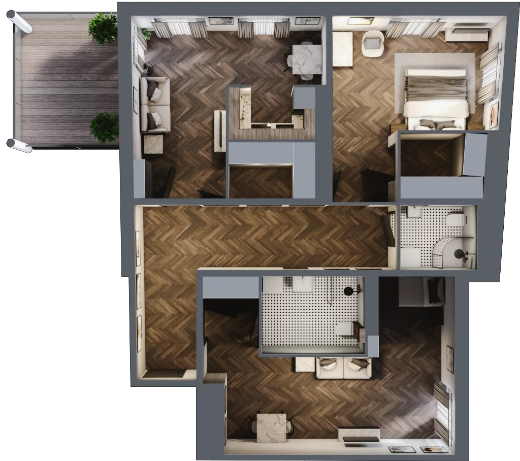 3 pokoje, mieszkanie 99,95 m², piętro 1, oferta nr M2, Piekarska 39, Lublin, Za Cukrownią, ul. Piekarska 39