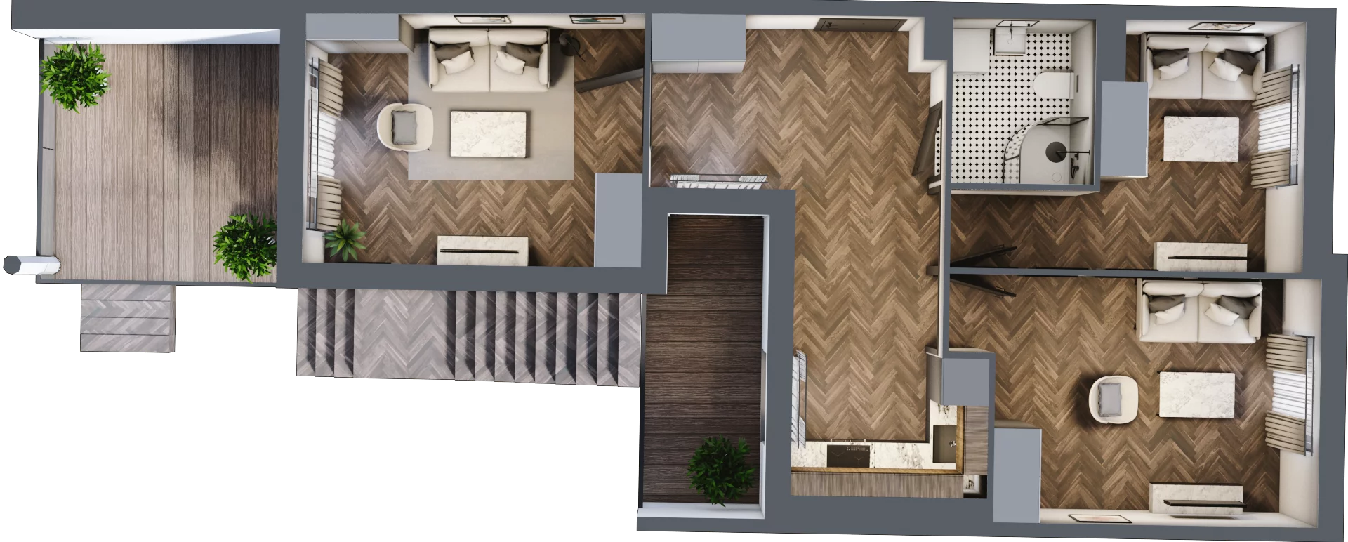 3 pokoje, mieszkanie 56,45 m², piętro 1, oferta nr M1, Piekarska 39, Lublin, Za Cukrownią, ul. Piekarska 39