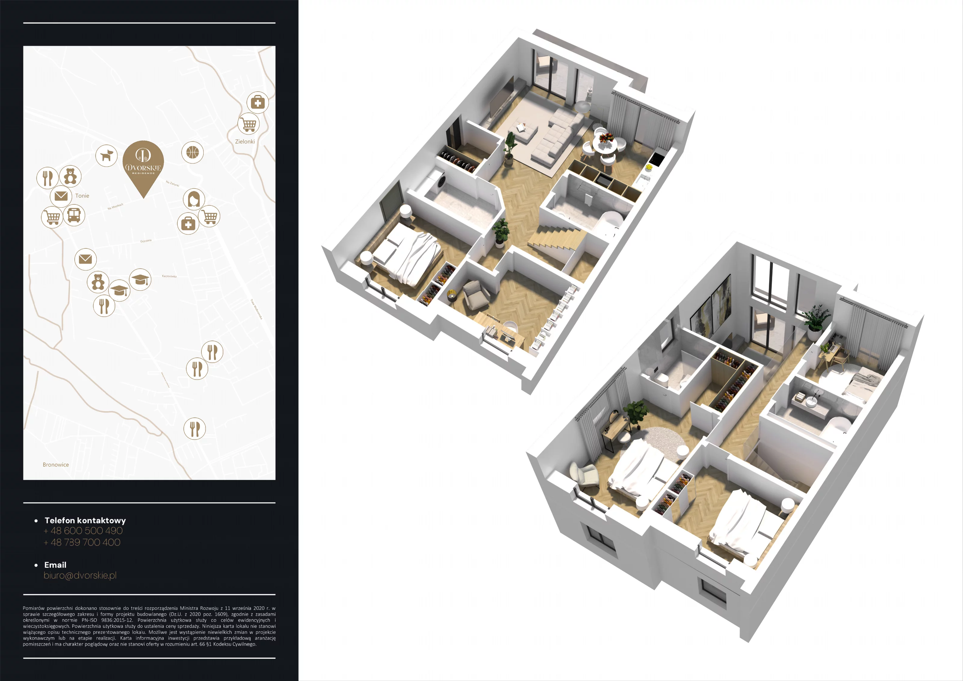 6 pokoi, apartament 137,77 m², piętro 1, oferta nr 2A, Dvorskie Residence, Kraków, Prądnik Biały, Tonie, ul. Na Mostkach